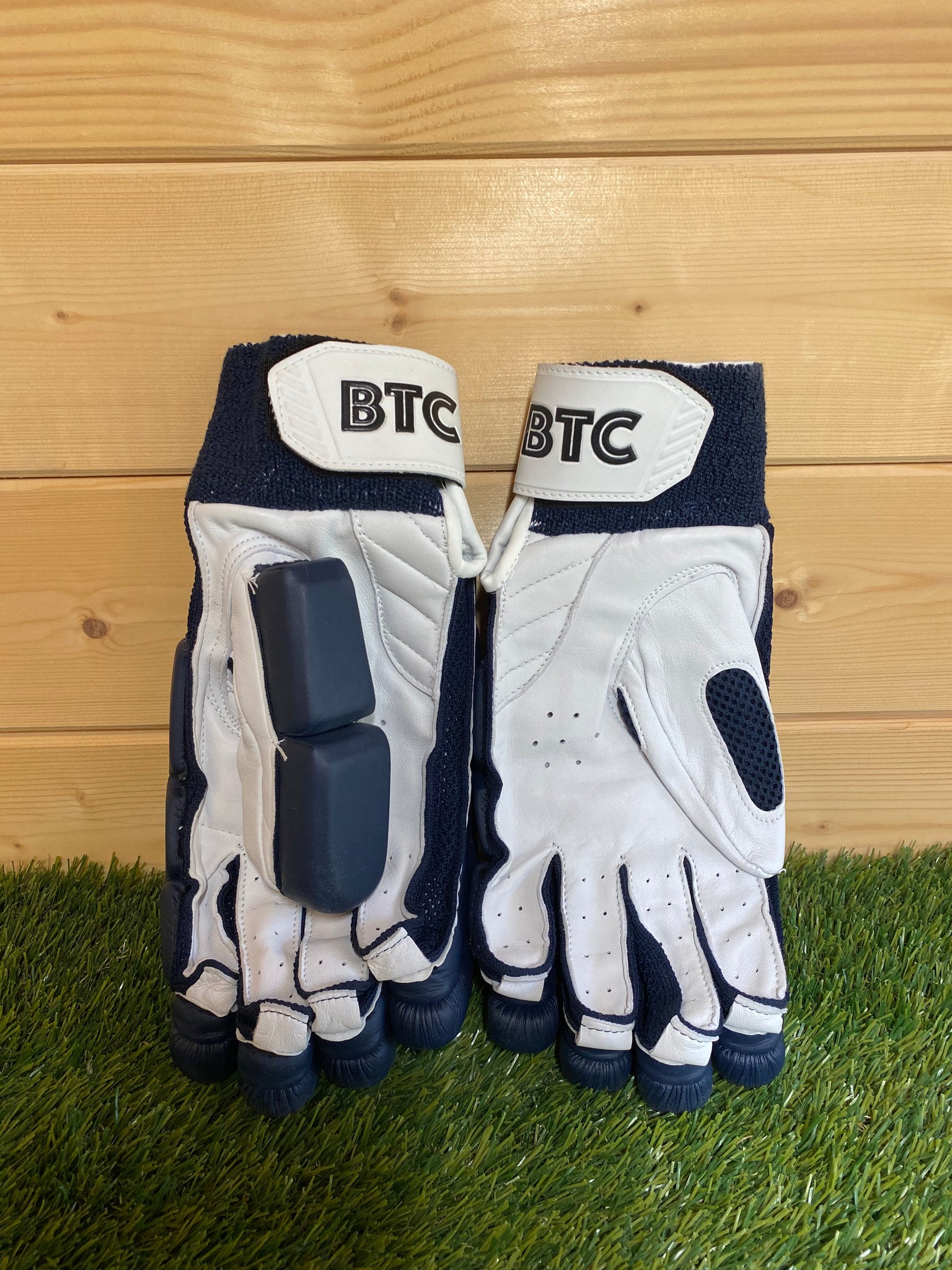 BTC Limited Edition Navy Blue Batting Gloves BTC Cricket